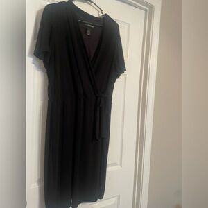 Lane Bryant Black Midi Dress